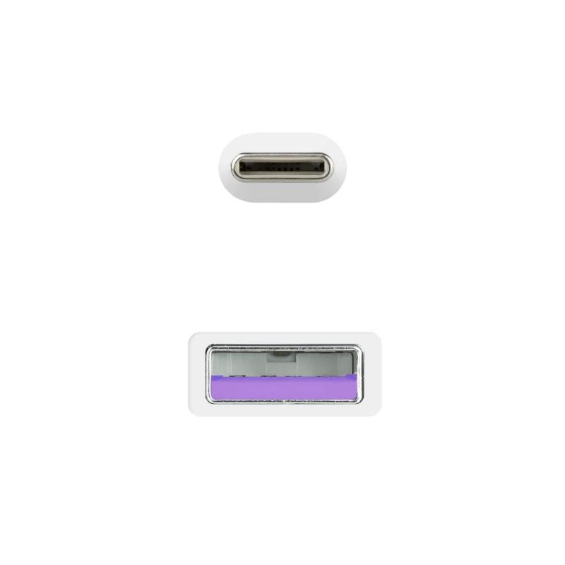 Nanocable 10.01.2101-W cabo USB USB 2.0 1 m USB C USB A Branco - Imagem de Detalhe 8