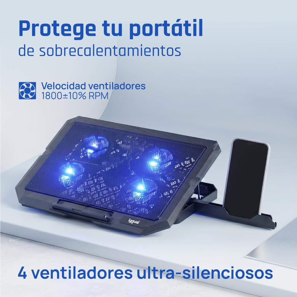iggual RP4V17 Suporte para computador portátil Preto 43,2 cm (17") - Imagem de Detalhe 4