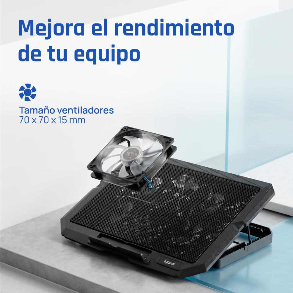 iggual RP4V17 Suporte para computador portátil Preto 43,2 cm (17") - Imagem de Detalhe 5