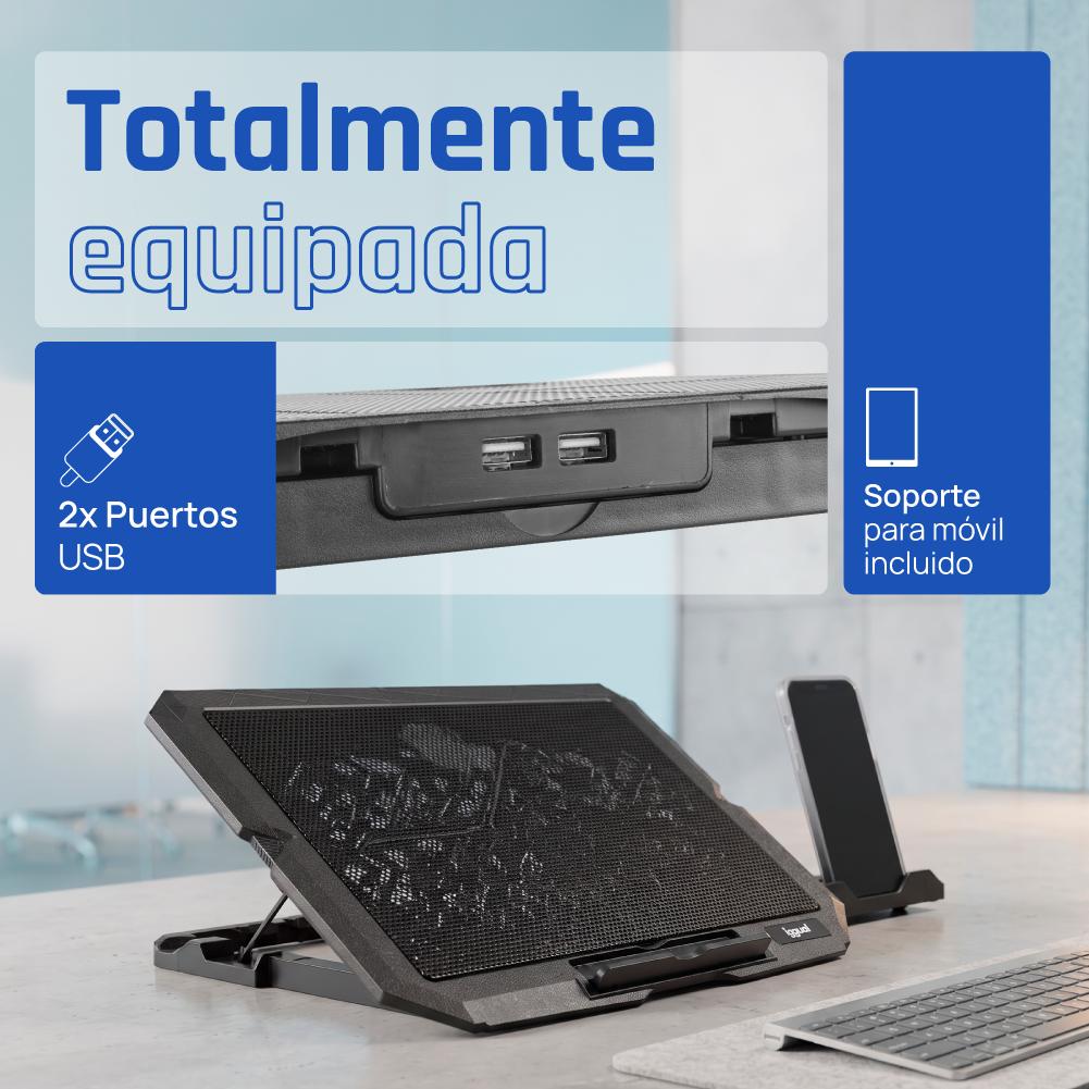 iggual RP4V17 Suporte para computador portátil Preto 43,2 cm (17") - Imagem de Detalhe 8