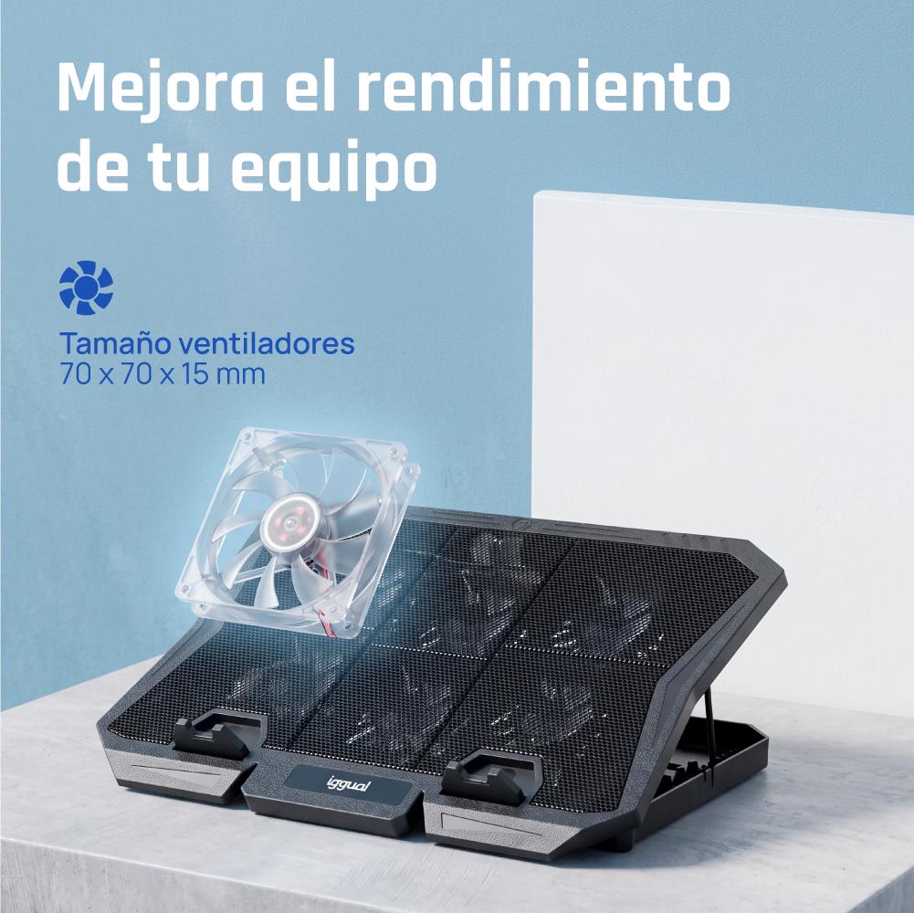iggual RP6V17 Suporte para computador portátil Preto 43,2 cm (17") - Imagem de Detalhe 5