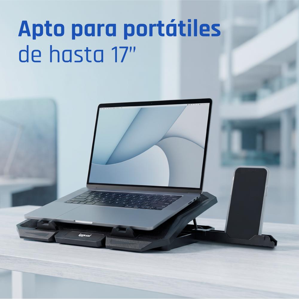iggual RP6V17 Suporte para computador portátil Preto 43,2 cm (17") - Imagem de Detalhe 7