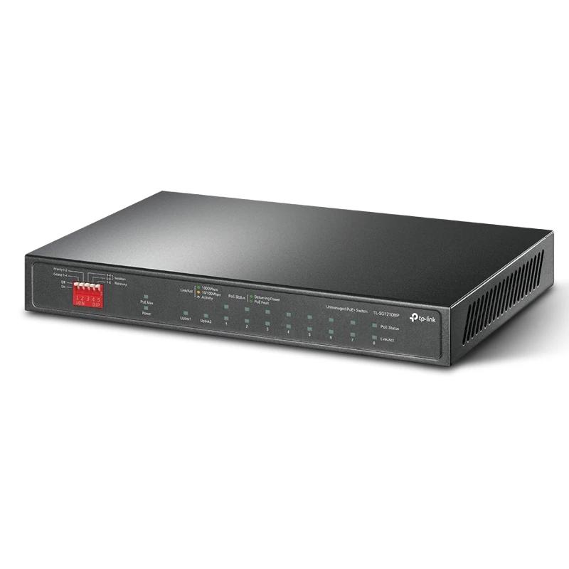 TP-Link TL-SG1210MP switch de rede Não-gerido Gigabit Ethernet (10/100/1000) Power over Ethernet (PoE) Preto - Imagem de Detalhe 4