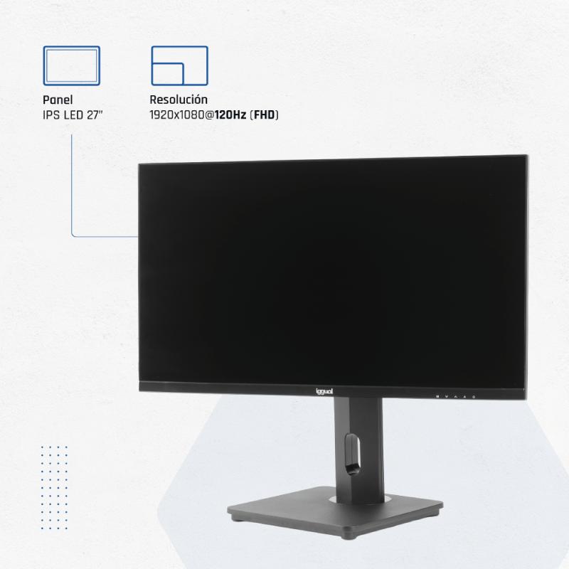 iggual ML27FA monitor de ecrã 68,6 cm (27") 1920 x 1080 pixels Full HD LED Preto - Imagem de Detalhe 8