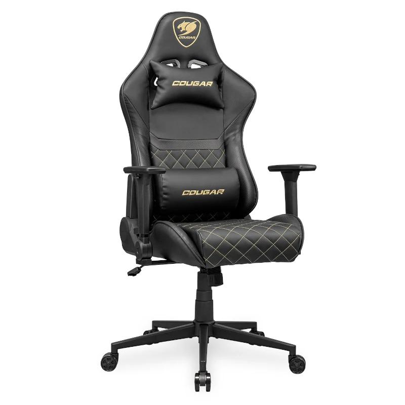 COUGAR CGR-AO2-GLB Cadeira de jogos universal Assento acolchoado Preto, Dourado - Imagem de Detalhe 7