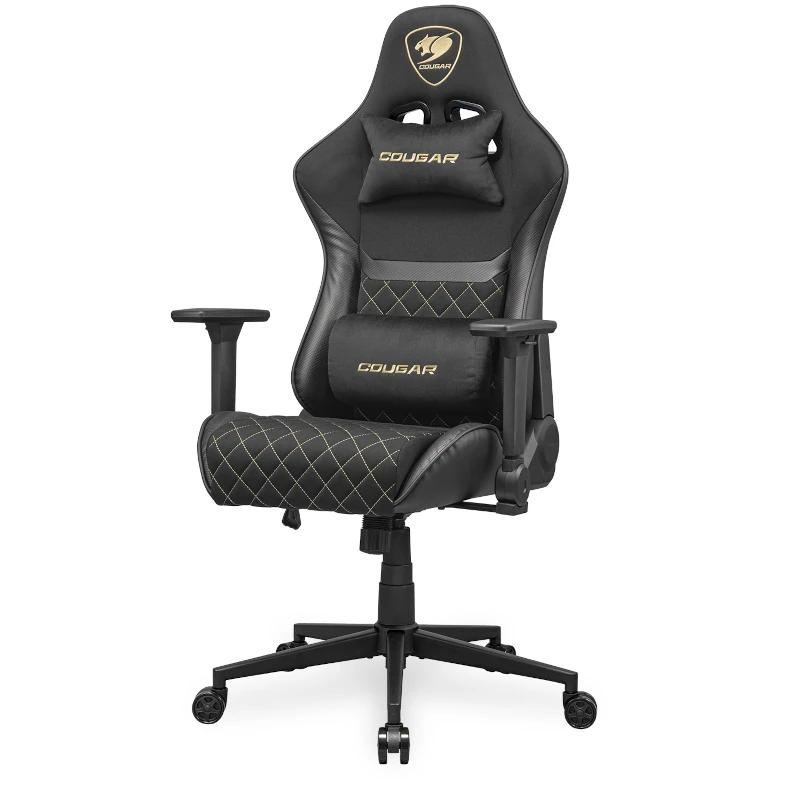 COUGAR CGR-A2F-GLB Cadeira de jogos universal Assento estofado e alcochoado Preto, Dourado - Imagem de Detalhe 11