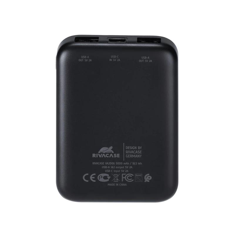 RIVACASE Powerbank VA2006 (5000 mAh) Preto - Imagem de Detalhe 15