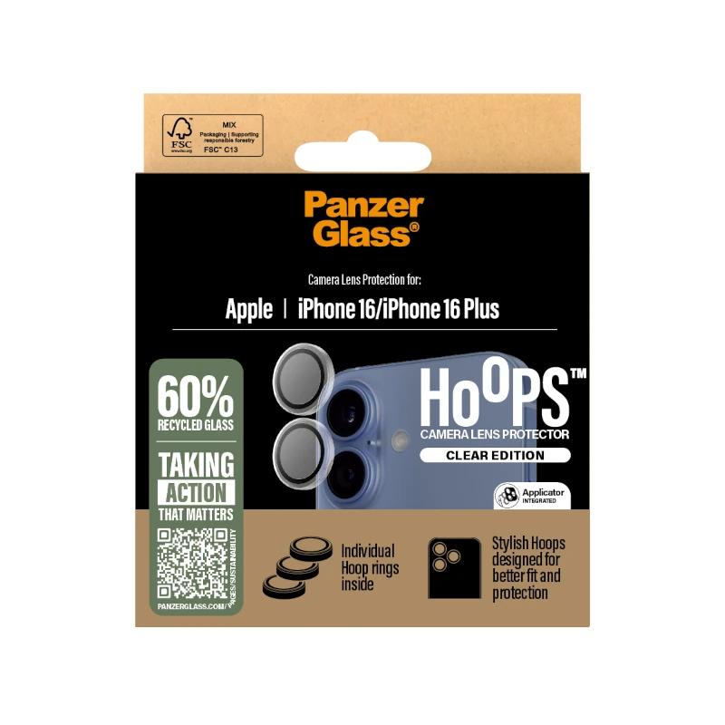 PanzerGlass ® Hoops® Camera Lens Protector Transparent iPhone 16 | 16 Plus Proteção de ecrã transparente Apple 1 unidade(s) - Imagem de Detalhe 12