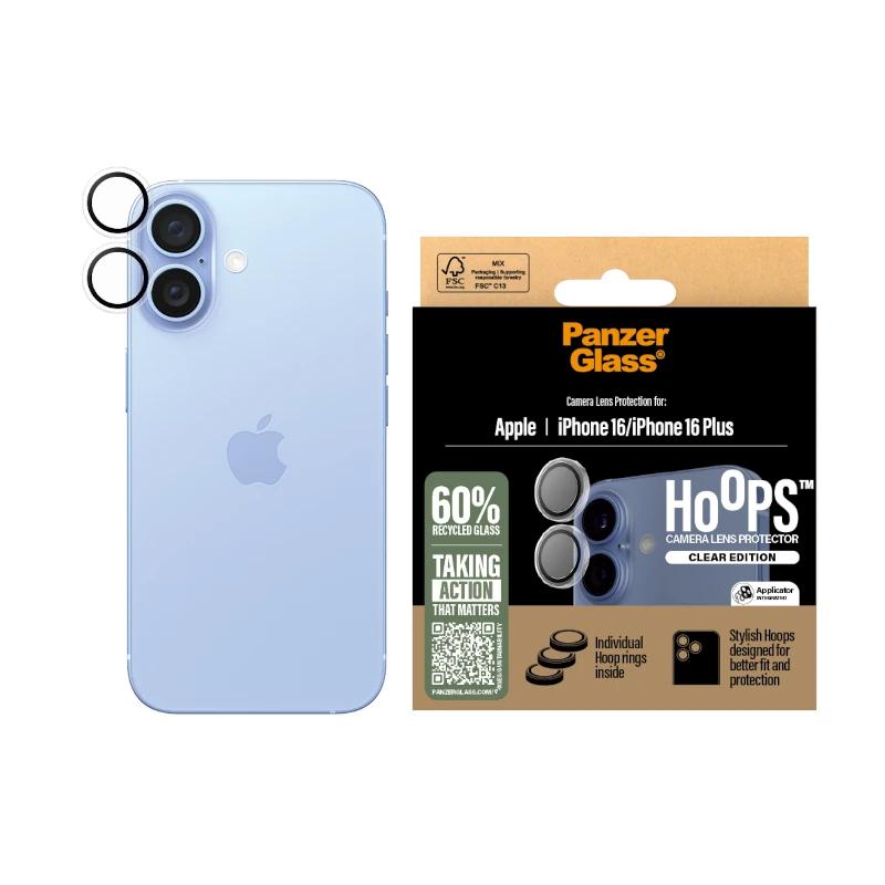 PanzerGlass ® Hoops® Camera Lens Protector Transparent iPhone 16 | 16 Plus Proteção de ecrã transparente Apple 1 unidade(s) - Imagem de Detalhe 20