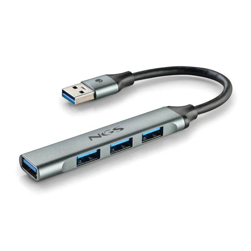 NGS IHUB4 MICRO USB 3.2 Gen 1 (3.1 Gen 1) Type-A 5000 Mbit/s Prateado - Imagem de Detalhe 19