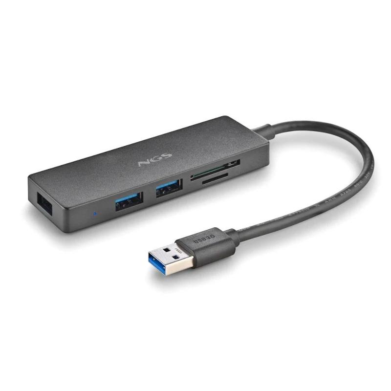 NGS IHUB READER USB 3.2 Gen 1 (3.1 Gen 1) Type-A 5000 Mbit/s Preto - Imagem de Detalhe 8