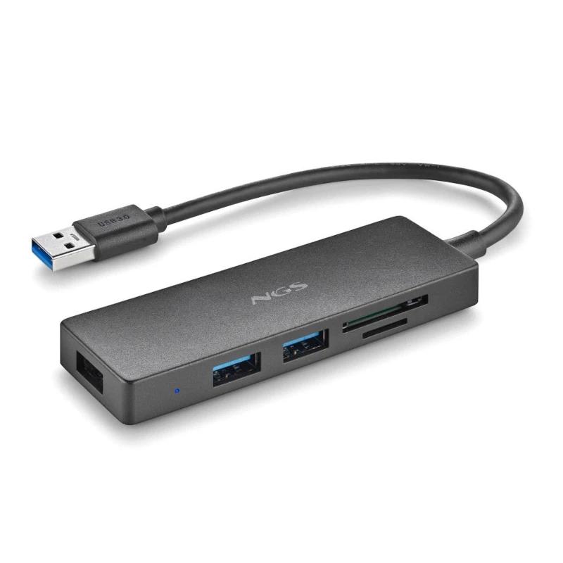 NGS IHUB READER USB 3.2 Gen 1 (3.1 Gen 1) Type-A 5000 Mbit/s Preto - Imagem de Detalhe 10