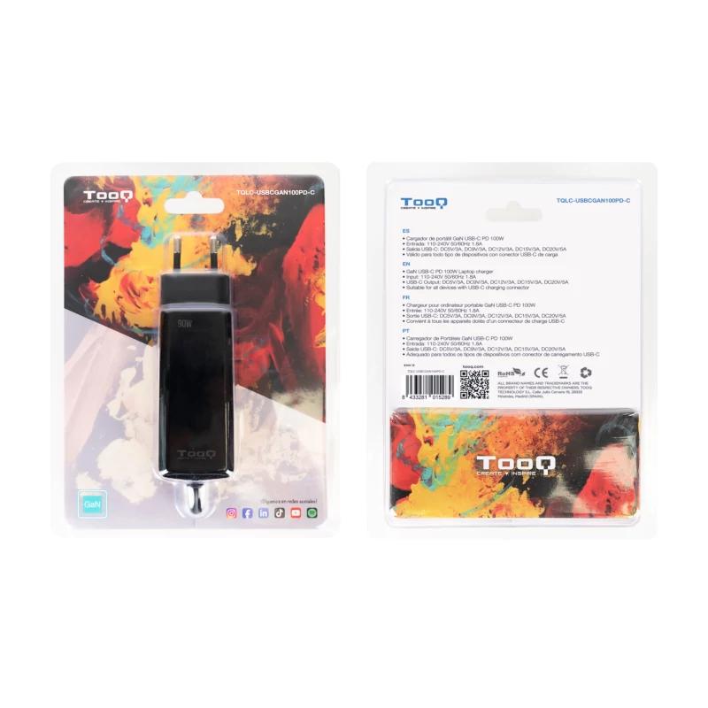 TooQ TQLC-USBCGAN100PD-C carregador de dispositivos móveis Computador portátil, Universal Preto AC Interior - Imagem de Detalhe 6