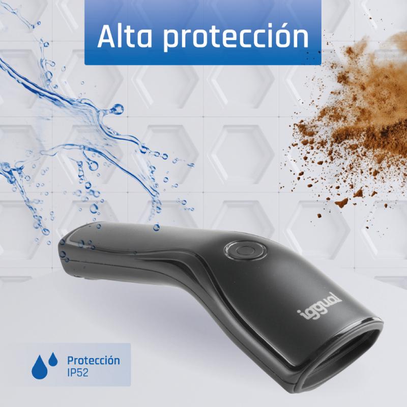 iggual L2DUSB-B-AX Leitor de código de barras portátil 1D/2D CMOS Preto - Imagem de Detalhe 11