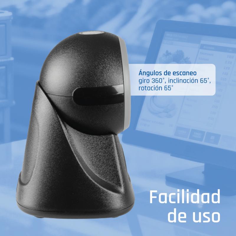 iggual L2DUSB-S-AX Leitor de código de barras fixo 1D/2D CMOS Preto - Imagem de Detalhe 40