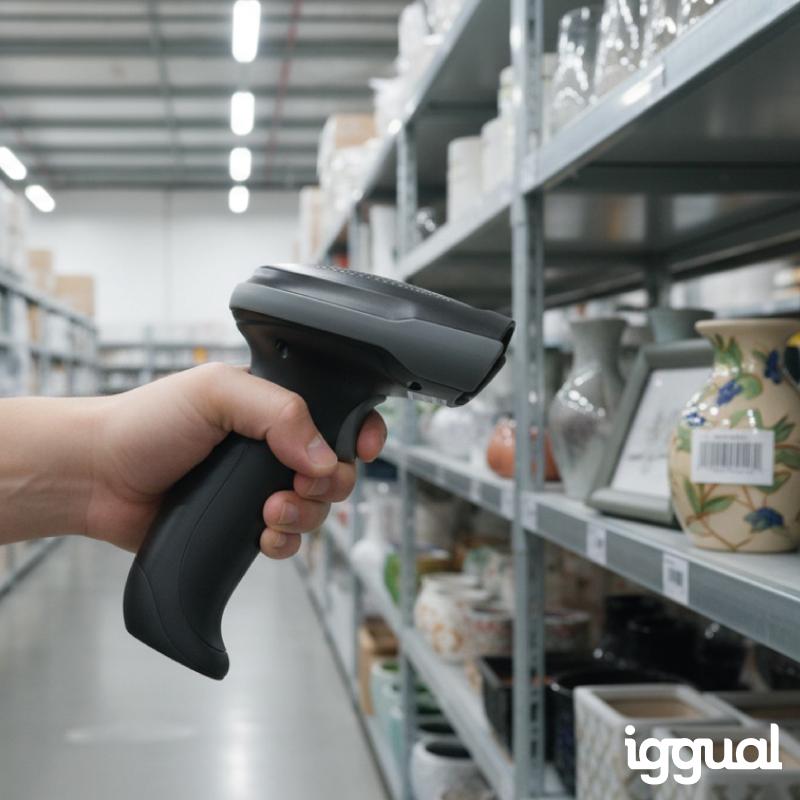 iggual L2DBT-G-AX Leitor de código de barras portátil 1D/2D CMOS Preto - Imagem de Detalhe 18