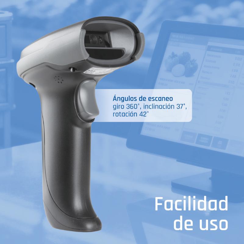 iggual L2DBT-G-AX Leitor de código de barras portátil 1D/2D CMOS Preto - Imagem de Detalhe 29