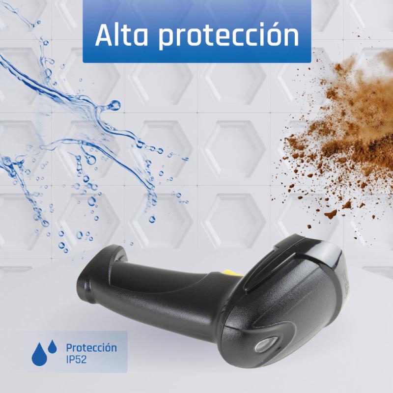 iggual L1DBT-G-AX Leitor de código de barras portátil 1D Laser Preto - Imagem de Detalhe 17