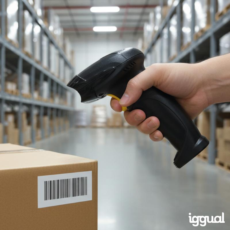 iggual L1DBT-G-AX Leitor de código de barras portátil 1D Laser Preto - Imagem de Detalhe 22