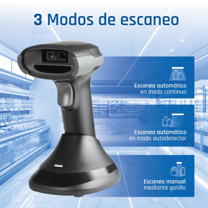 iggual L2DBT-D-AX Leitor de código de barras portátil 1D/2D CMOS Preto - Imagem de Detalhe 15