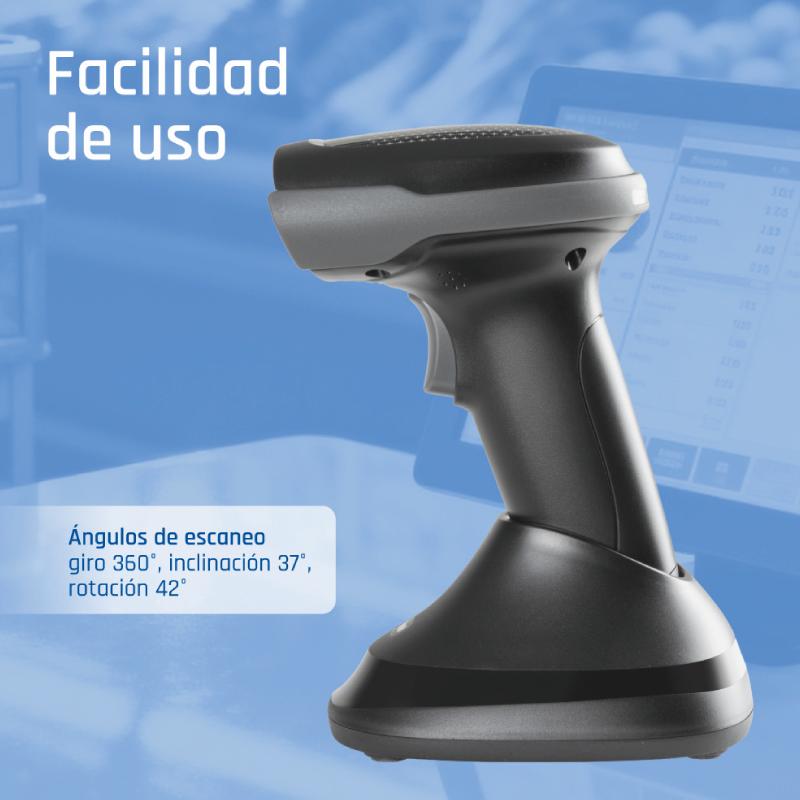 iggual L2DBT-D-AX Leitor de código de barras portátil 1D/2D CMOS Preto - Imagem de Detalhe 34