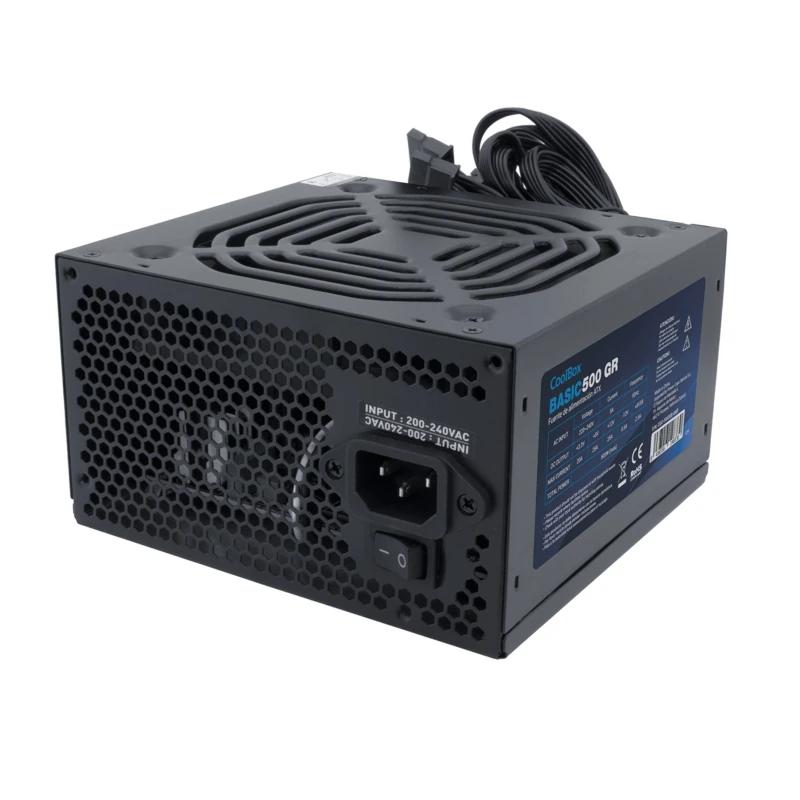 CoolBox BASIC 500GR fonte de alimentação 500 W 20+4 pin ATX ATX Preto - Imagem de Detalhe 4