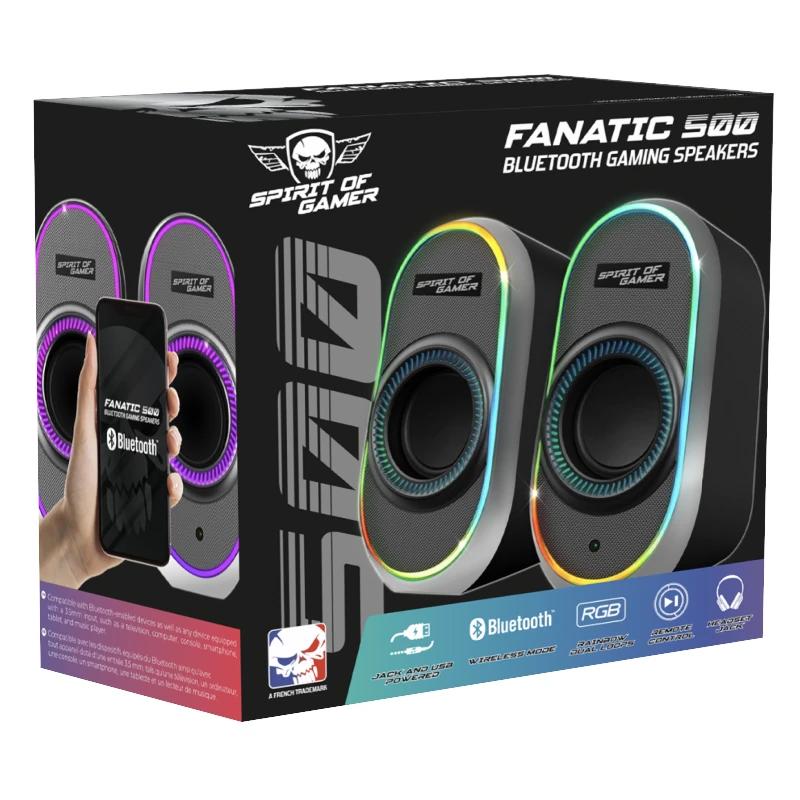 Spirit of Gamer Altavoz 2.0 FANATIC 500 RGB Preto - Imagem de Detalhe 2