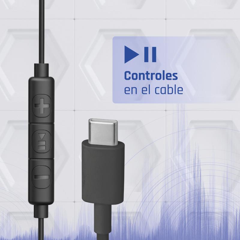 iggual IGG320211 auscultador Auscultadores Com fios Intra-auditivo Chamadas/Música USB Type-C Preto - Imagem de Detalhe 9