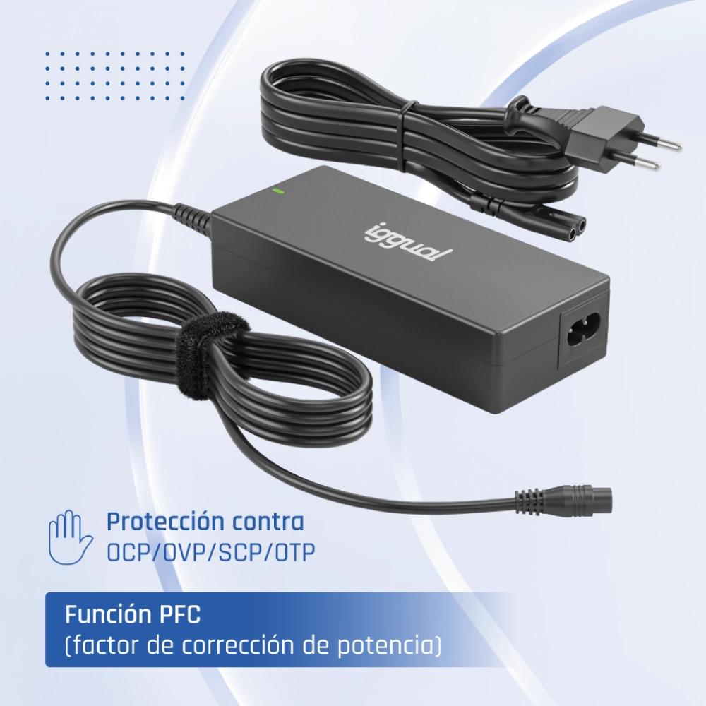 iggual CUA-C-12T-90W adaptador e transformador Interior Preto - Imagem de Detalhe 25