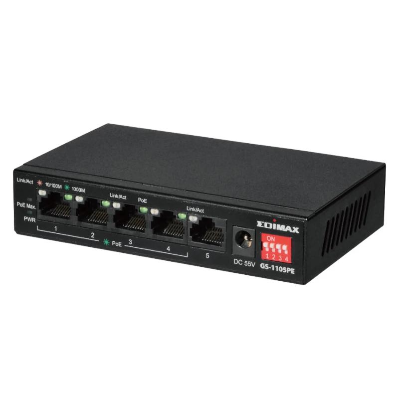 Edimax GS-1105PE Switch 5xGbE (4PoE+) LR - Imagem de Detalhe 4