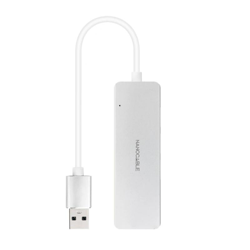Nanocable 10.16.4602 base & duplicador de portas Com fios USB 3.2 Gen 1 (3.1 Gen 1) Type-A Prateado - Imagem de Detalhe 5