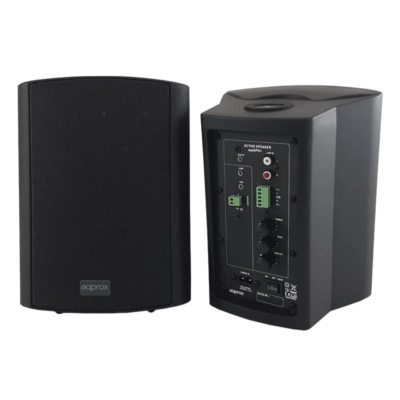 approx! Altifalantes de Parede Dig.2x30W kit de montagem preto - Imagem de Detalhe 5