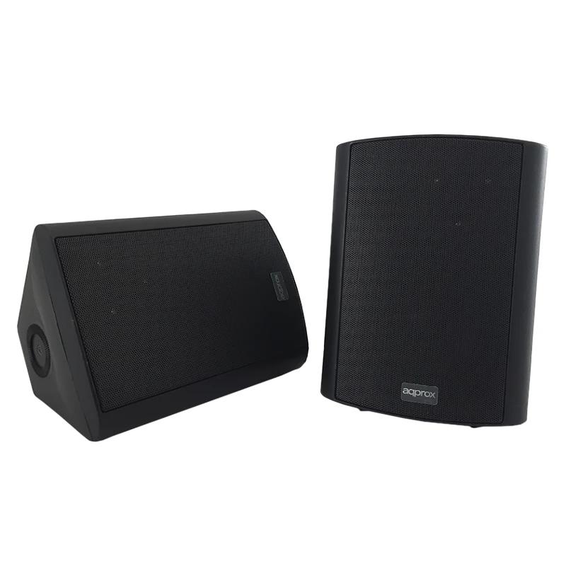 approx! Altifalantes de Parede Dig.2x30W kit de montagem preto - Imagem de Detalhe 6