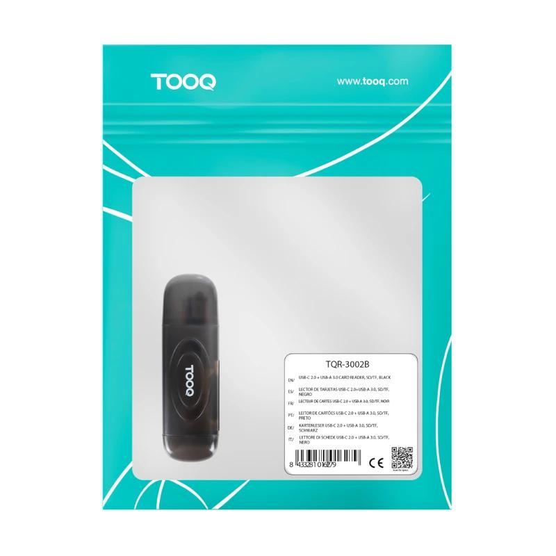 TooQ TQR-3002B leitor de cartões USB 3.2 Gen 1 (3.1 Gen 1) Type-A Preto - Imagem de Detalhe 2