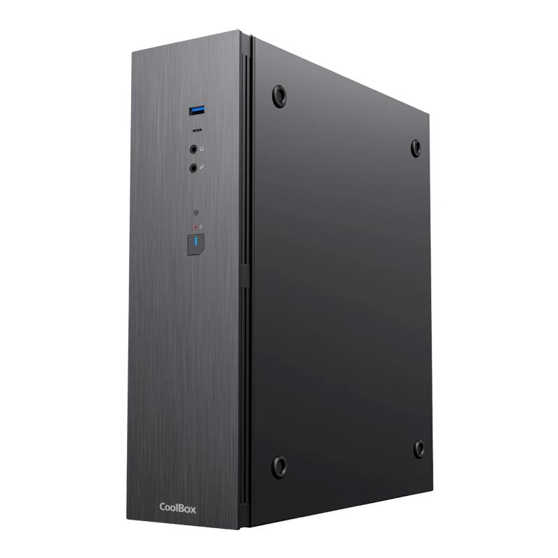 CoolBox PC micro ATX T370 Slim Low Profile (Slimline) Preto 500 W - Imagem de Detalhe 4