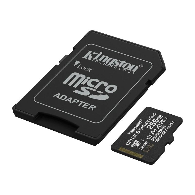 Kingston Technology Canvas Select Plus Gen3 256 GB MicroSDXC UHS-I Classe 10 - Imagem de Detalhe 3