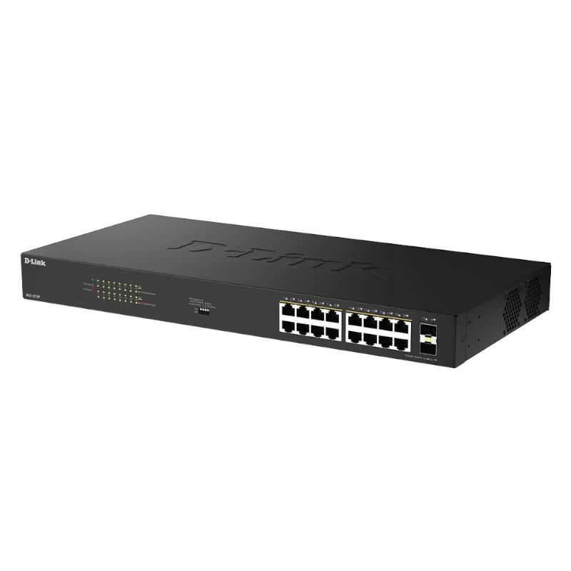 D-Link DGS-1018P Não-gerido Gigabit Ethernet (10/100/1000) Power over Ethernet (PoE) Preto - Imagem de Detalhe 5