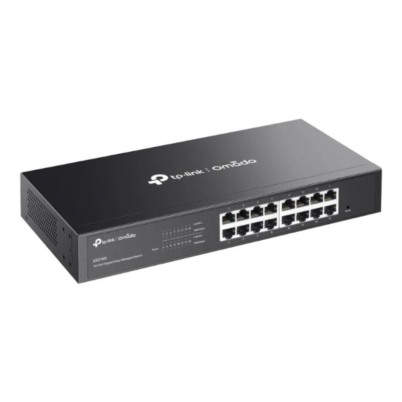 TP-Link Omada ES216G switch de rede Gerido L2 Gigabit Ethernet (10/100/1000) Preto - Imagem de Detalhe 5