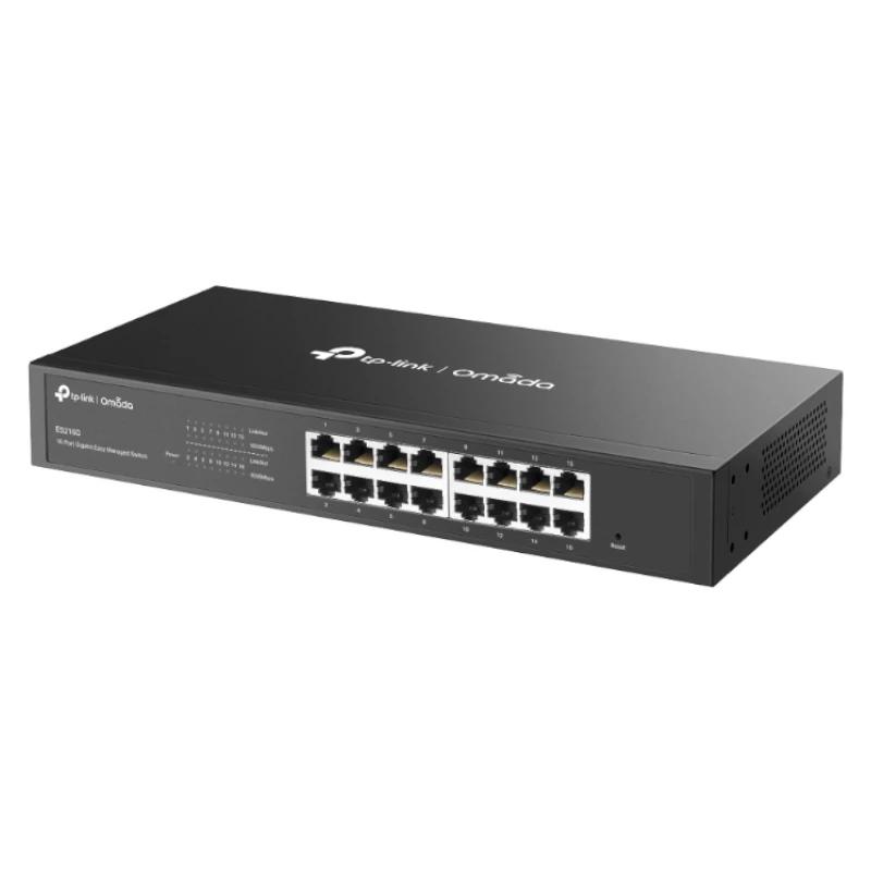 TP-Link Omada ES216G switch de rede Gerido L2 Gigabit Ethernet (10/100/1000) Preto - Imagem de Detalhe 6