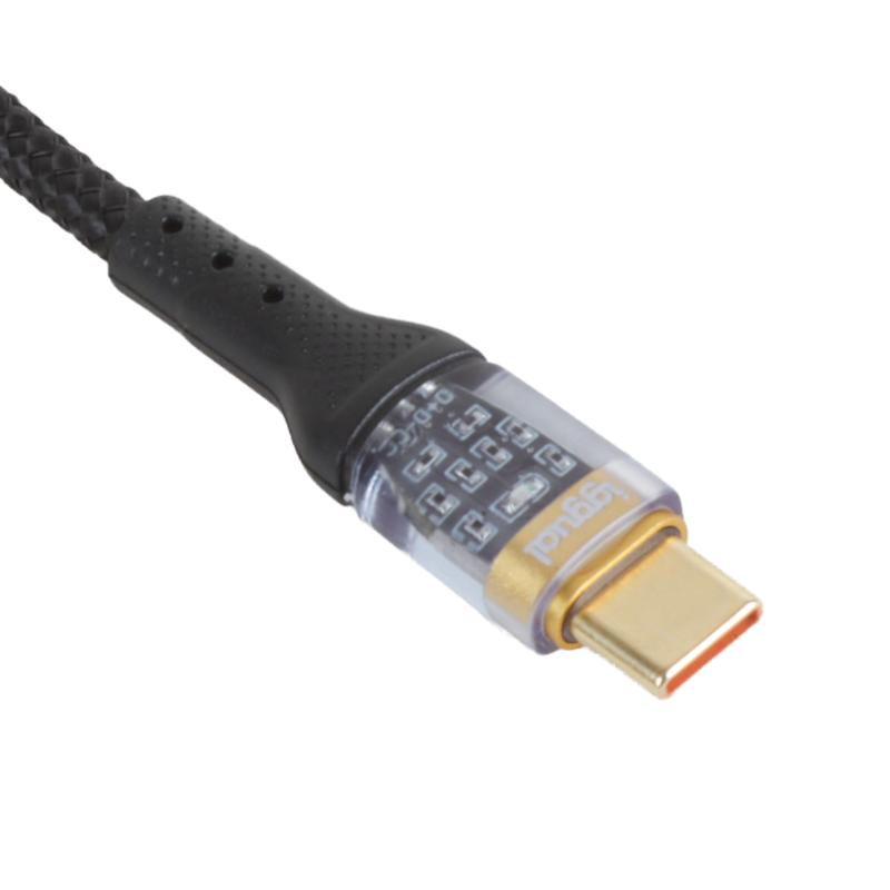 iggual Cable USB-C a tipo C 3A 100 cm trenzado LED - Imagem de Detalhe 11