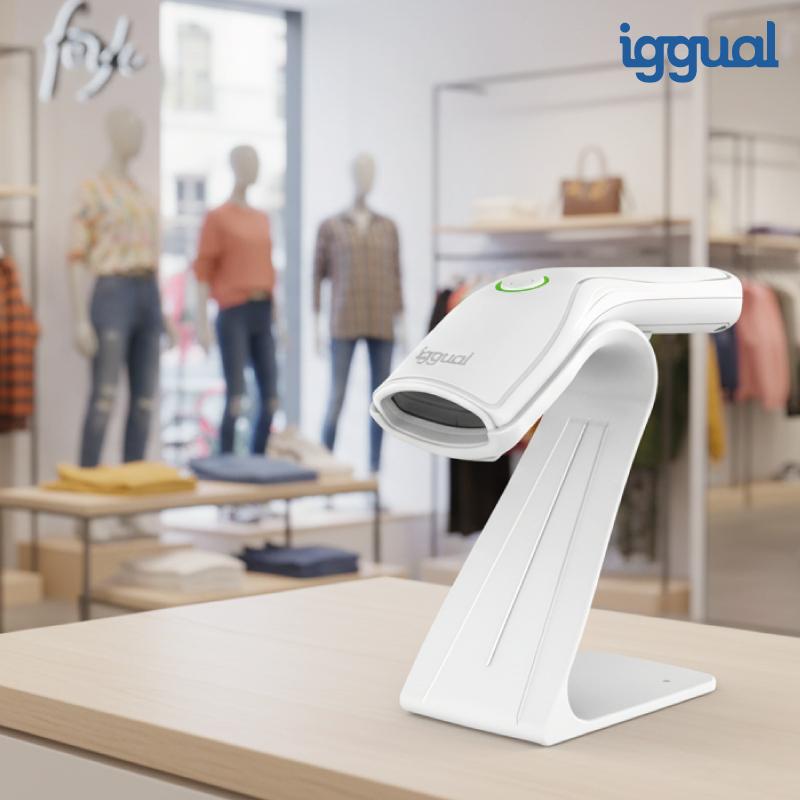 iggual Lector código barras 2D USB botón blanco - Imagem de Detalhe 36