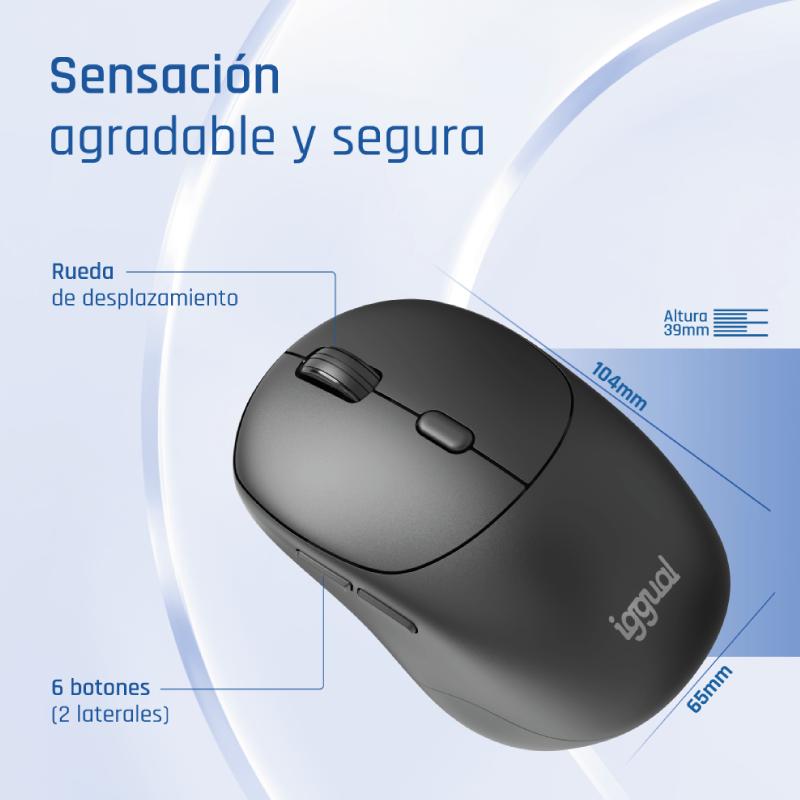 iggual Ratón inalámbrico NANO-OFFICE-6D 1600DPI - Imagem de Detalhe 15