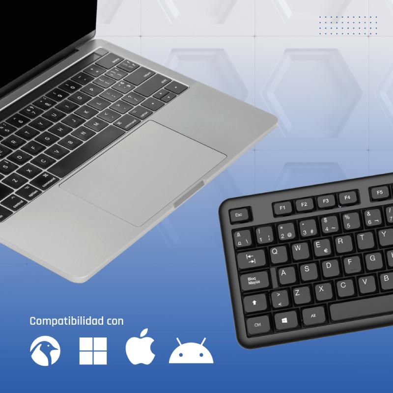 iggual Teclado USB estándar CK-OFFICE-105T negro - Imagem de Detalhe 31