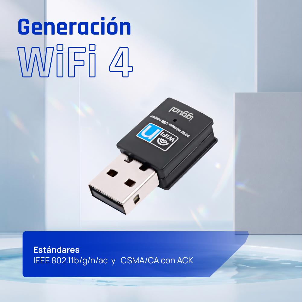 iggual Adaptador USB Wifi 300 Mbps mono 2.4GHz - Imagem de Detalhe 4