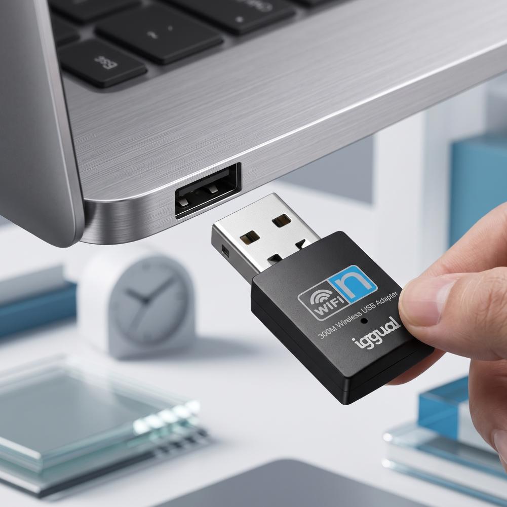 iggual Adaptador USB Wifi 300 Mbps mono 2.4GHz - Imagem de Detalhe 8