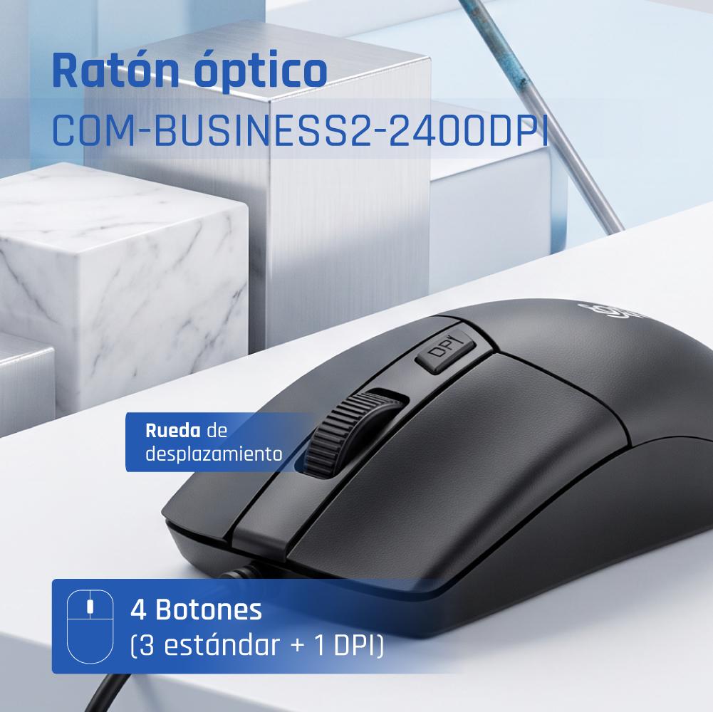 iggual Ratón óptico COM-BUSINESS2-2400DPI negro - Imagem de Detalhe 5