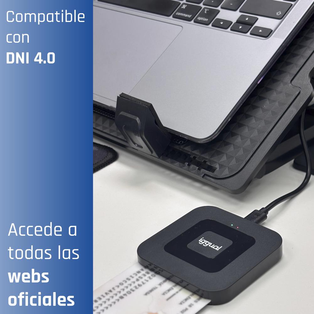 iggual Lector DNI SIP tarjetas ID USB-A / tipo C - Imagem de Detalhe 8