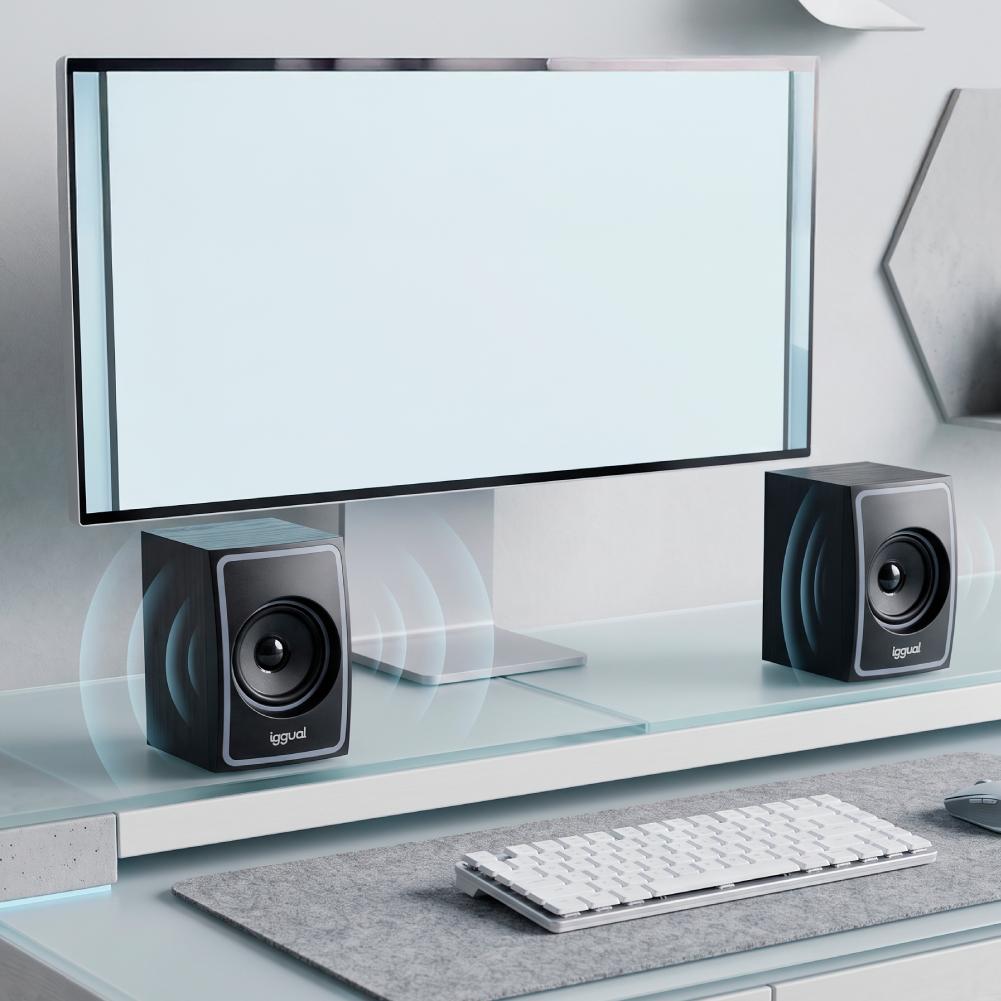 iggual Altavoces 2.0 10W mini-jack + USB Bluetooth - Imagem de Detalhe 8