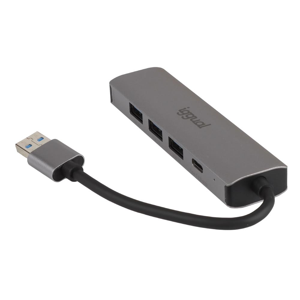 iggual Hub USB-A 5 puertos 3xUSB + RJ45 + tipo C - Imagem de Detalhe 21
