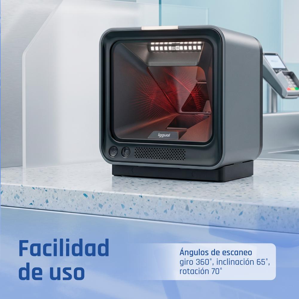 iggual Lector código barras sobremesa 2D USB AR - Imagem de Detalhe 6